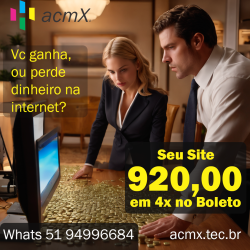 Site parcelado no boleto
