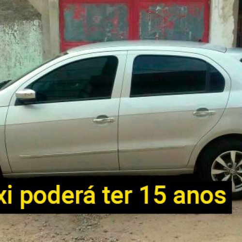 Taxi em SL pode ter carro ano 2008